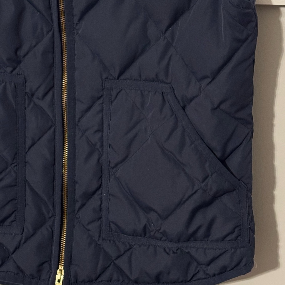 J. Crew Women's Dark Blue Quilted Vest - Picture 3 of 6